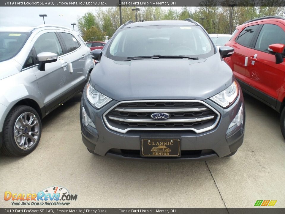 2019 Ford EcoSport SE 4WD Smoke Metallic / Ebony Black Photo #2