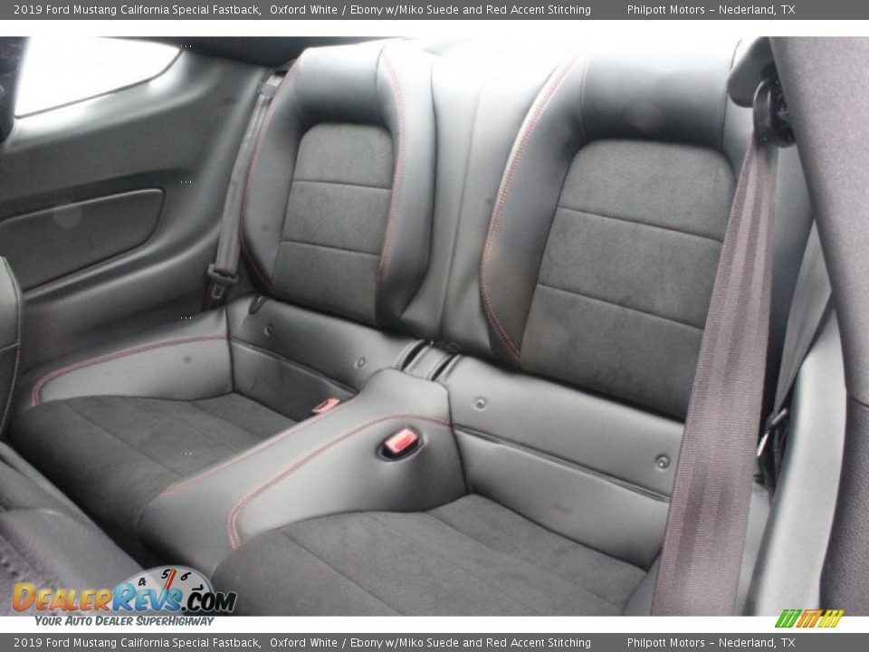 2019 Ford Mustang California Special Fastback Oxford White / Ebony w/Miko Suede and Red Accent Stitching Photo #19