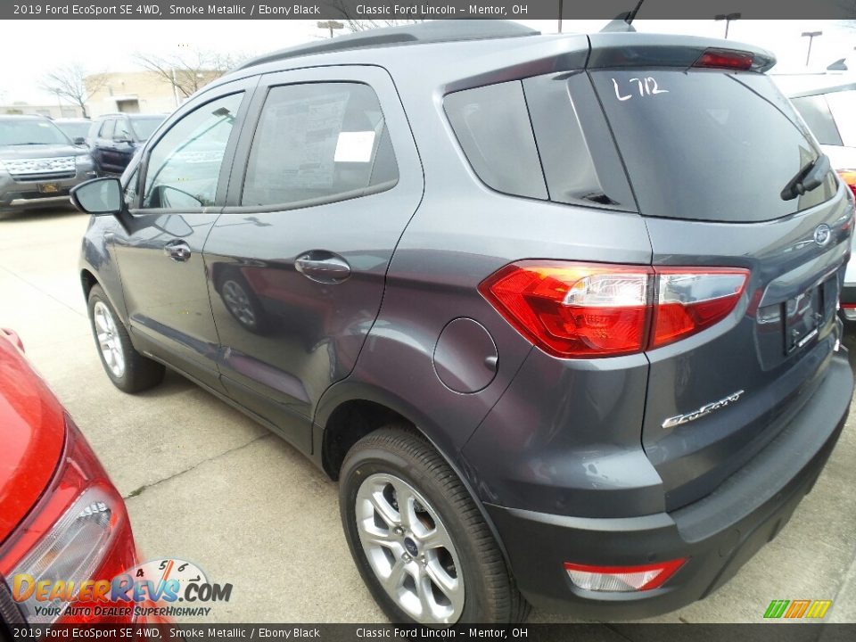 2019 Ford EcoSport SE 4WD Smoke Metallic / Ebony Black Photo #3