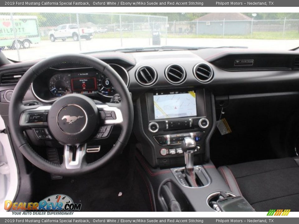 2019 Ford Mustang California Special Fastback Oxford White / Ebony w/Miko Suede and Red Accent Stitching Photo #20