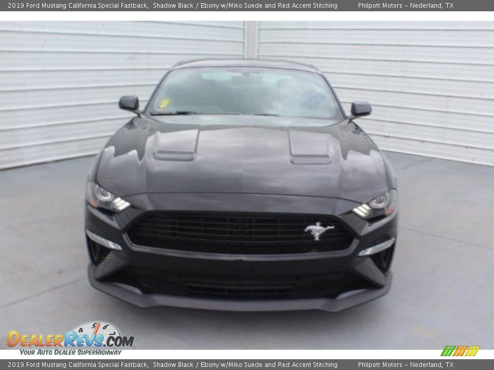 2019 Ford Mustang California Special Fastback Shadow Black / Ebony w/Miko Suede and Red Accent Stitching Photo #3
