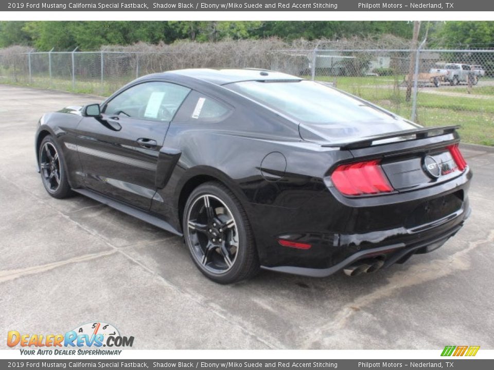 2019 Ford Mustang California Special Fastback Shadow Black / Ebony w/Miko Suede and Red Accent Stitching Photo #6