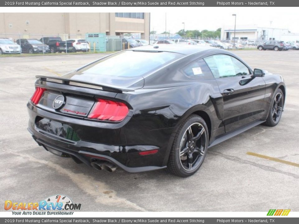 2019 Ford Mustang California Special Fastback Shadow Black / Ebony w/Miko Suede and Red Accent Stitching Photo #8