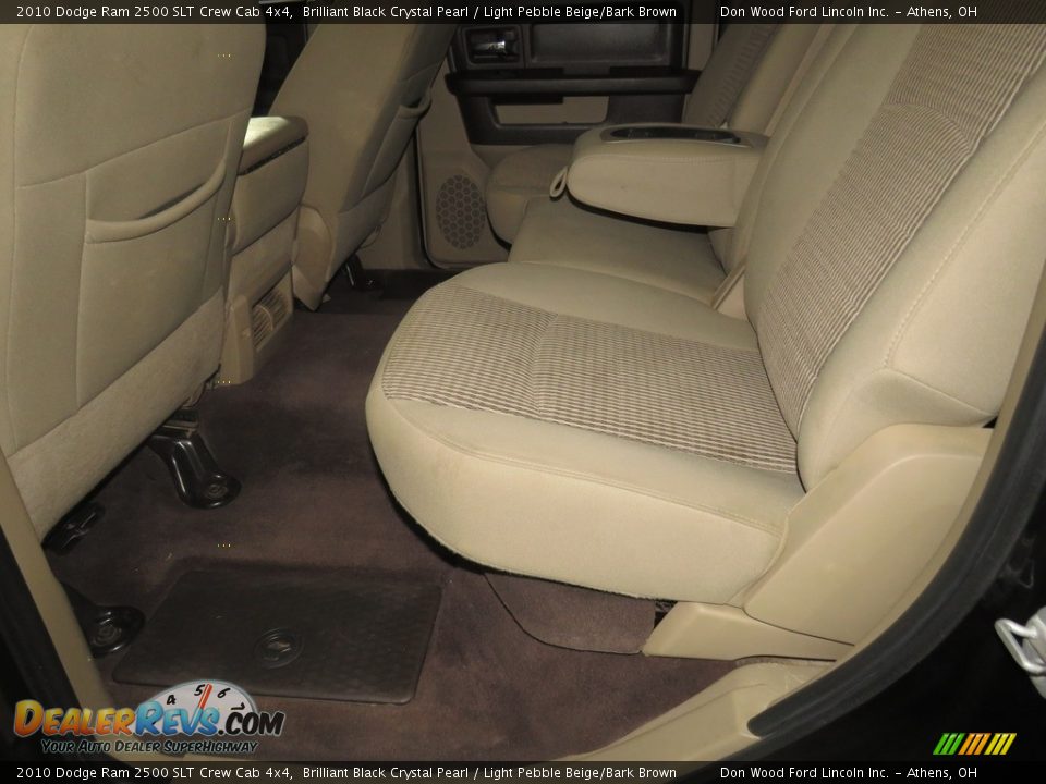 2010 Dodge Ram 2500 SLT Crew Cab 4x4 Brilliant Black Crystal Pearl / Light Pebble Beige/Bark Brown Photo #24