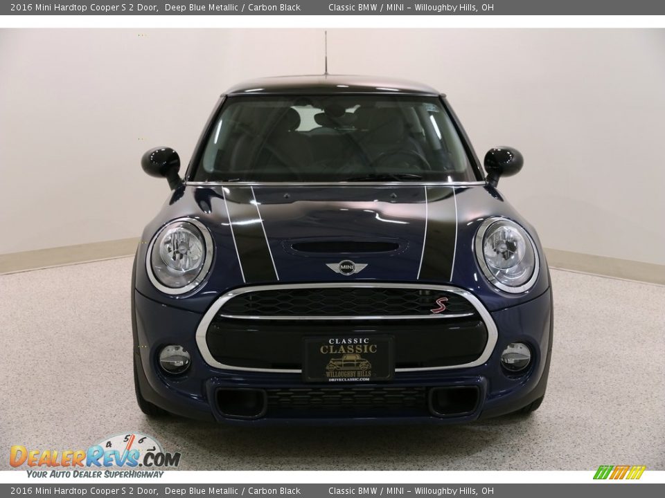 2016 Mini Hardtop Cooper S 2 Door Deep Blue Metallic / Carbon Black Photo #2