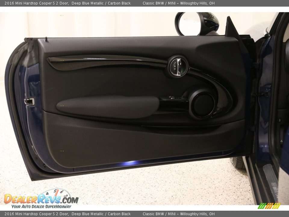 2016 Mini Hardtop Cooper S 2 Door Deep Blue Metallic / Carbon Black Photo #4