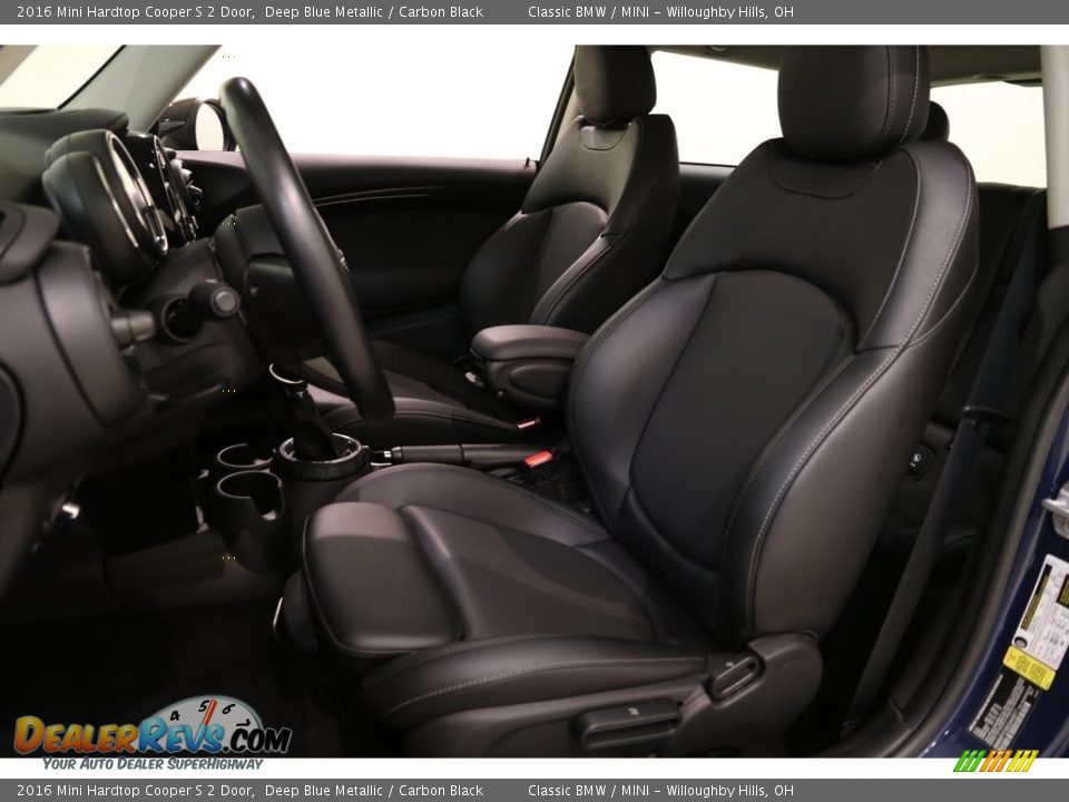 2016 Mini Hardtop Cooper S 2 Door Deep Blue Metallic / Carbon Black Photo #5