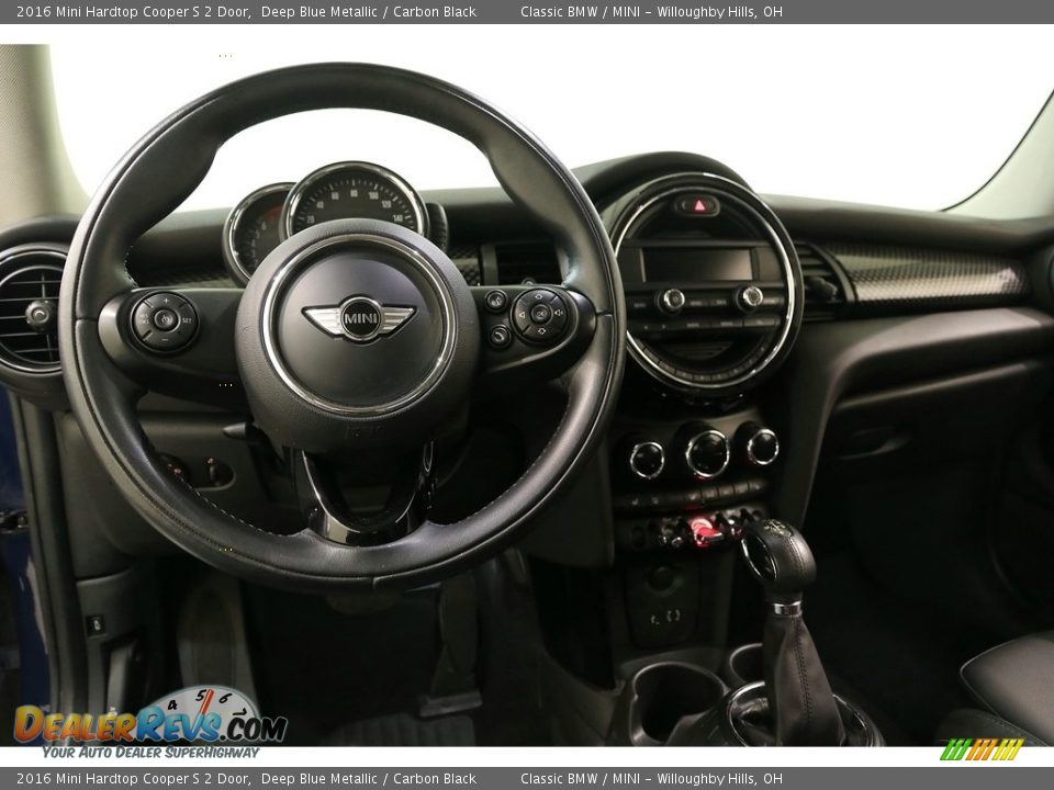 2016 Mini Hardtop Cooper S 2 Door Deep Blue Metallic / Carbon Black Photo #6