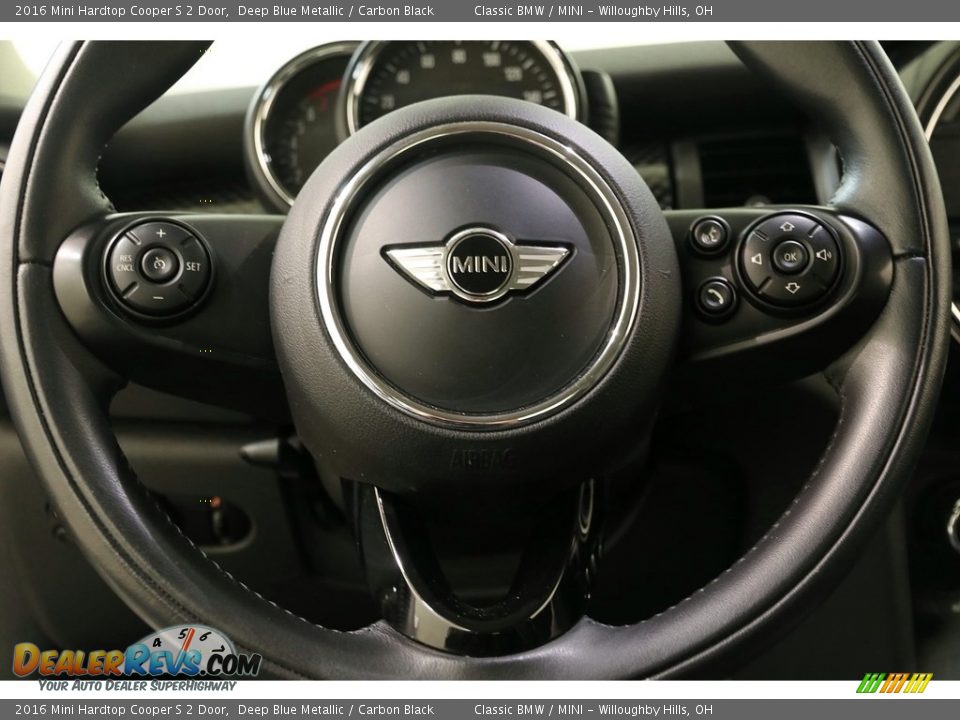 2016 Mini Hardtop Cooper S 2 Door Deep Blue Metallic / Carbon Black Photo #7