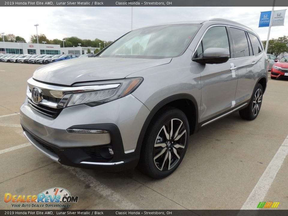 2019 Honda Pilot Elite AWD Lunar Silver Metallic / Black Photo #1