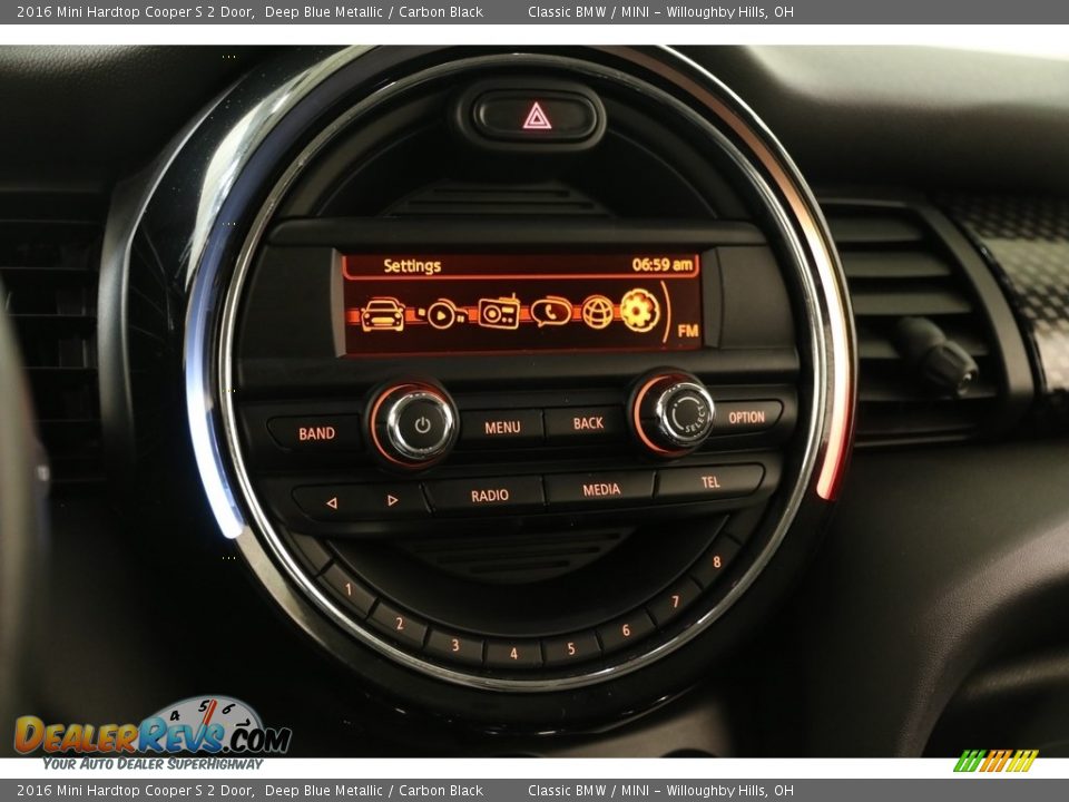 2016 Mini Hardtop Cooper S 2 Door Deep Blue Metallic / Carbon Black Photo #9