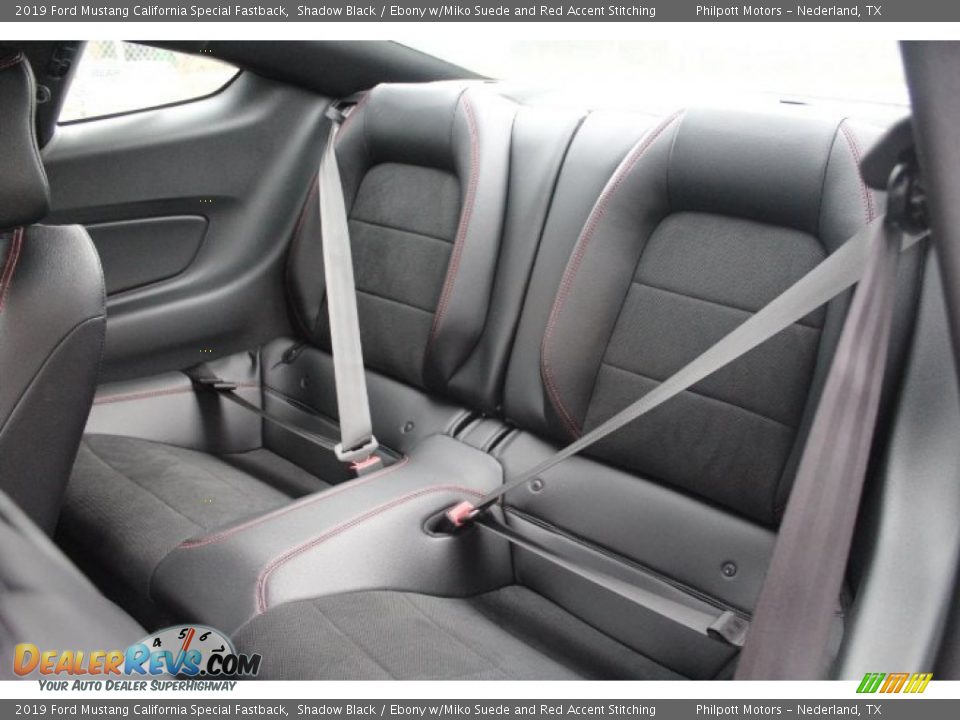 Rear Seat of 2019 Ford Mustang California Special Fastback Photo #18