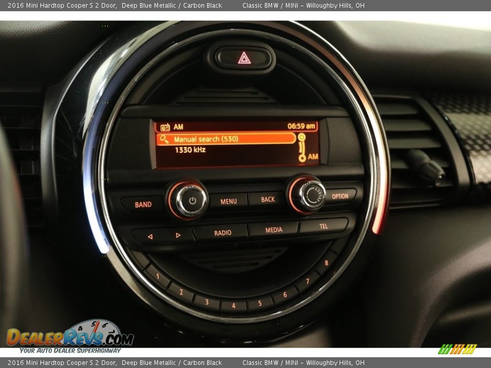 2016 Mini Hardtop Cooper S 2 Door Deep Blue Metallic / Carbon Black Photo #11