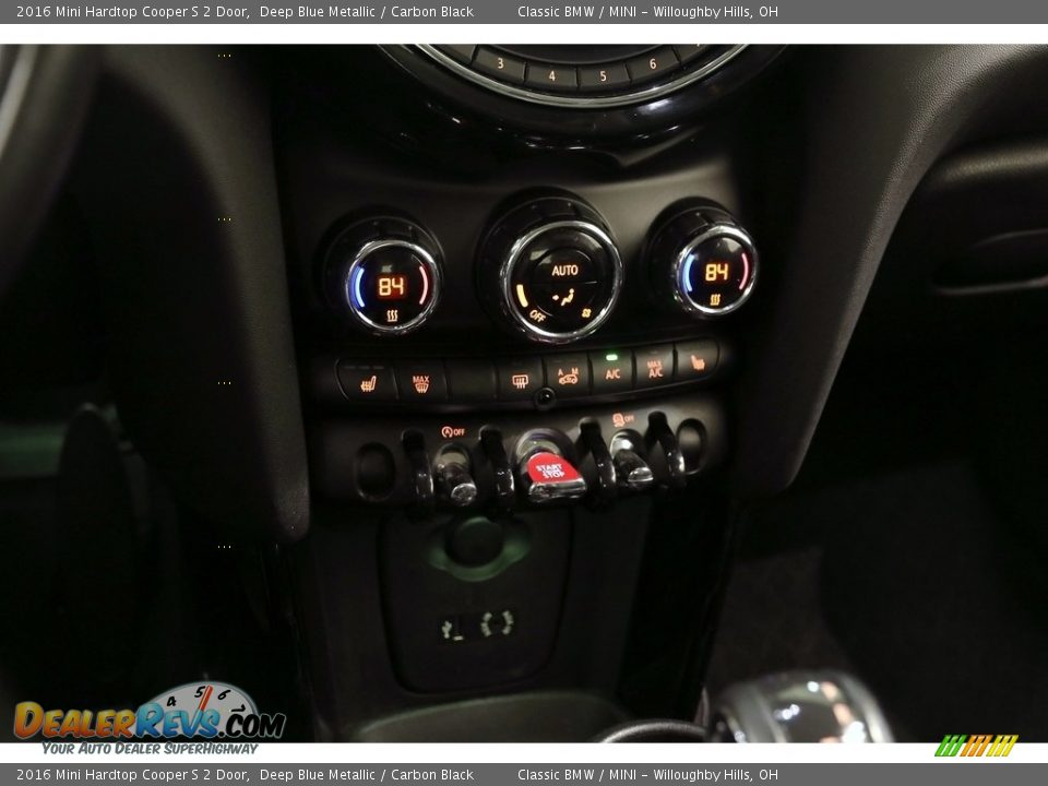 2016 Mini Hardtop Cooper S 2 Door Deep Blue Metallic / Carbon Black Photo #12