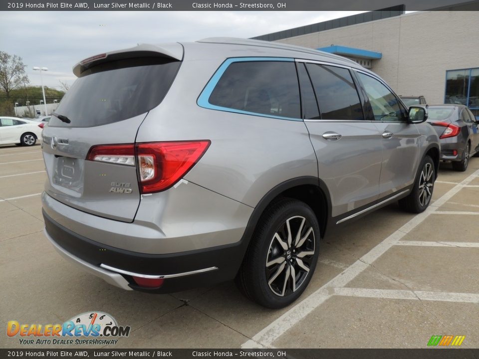 2019 Honda Pilot Elite AWD Lunar Silver Metallic / Black Photo #4