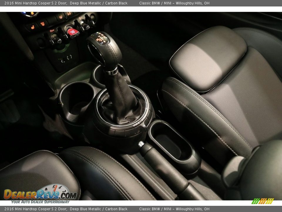 2016 Mini Hardtop Cooper S 2 Door Deep Blue Metallic / Carbon Black Photo #13