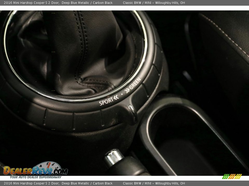 2016 Mini Hardtop Cooper S 2 Door Deep Blue Metallic / Carbon Black Photo #14