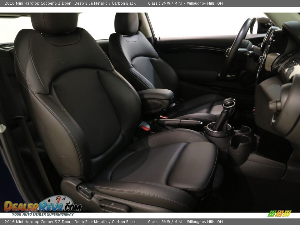 2016 Mini Hardtop Cooper S 2 Door Deep Blue Metallic / Carbon Black Photo #15