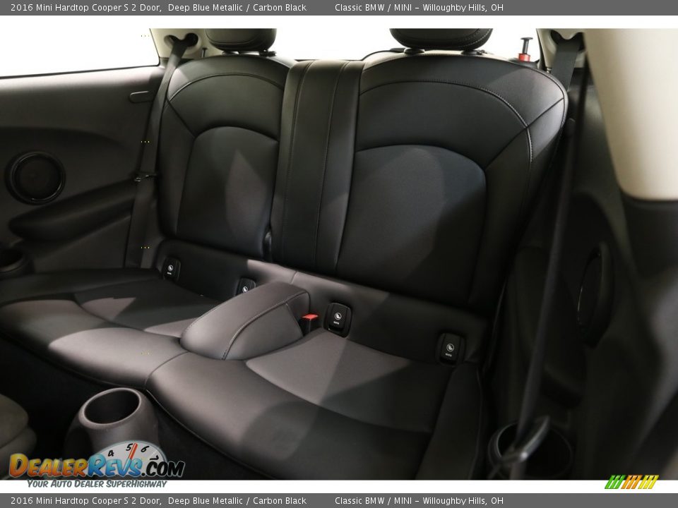 2016 Mini Hardtop Cooper S 2 Door Deep Blue Metallic / Carbon Black Photo #17