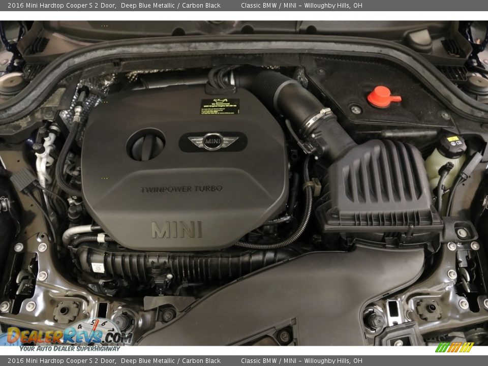 2016 Mini Hardtop Cooper S 2 Door Deep Blue Metallic / Carbon Black Photo #19