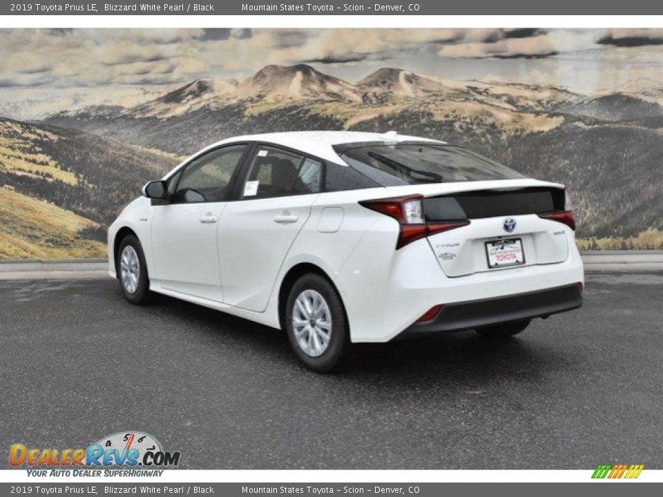 2019 Toyota Prius LE Blizzard White Pearl / Black Photo #3