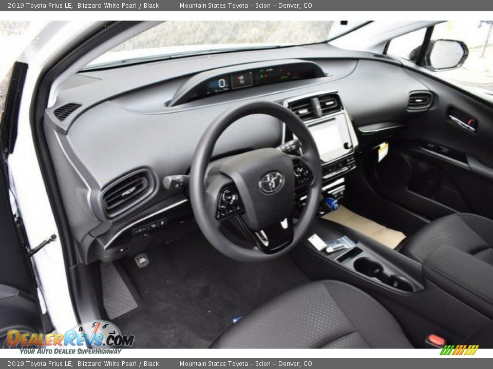 2019 Toyota Prius LE Blizzard White Pearl / Black Photo #5