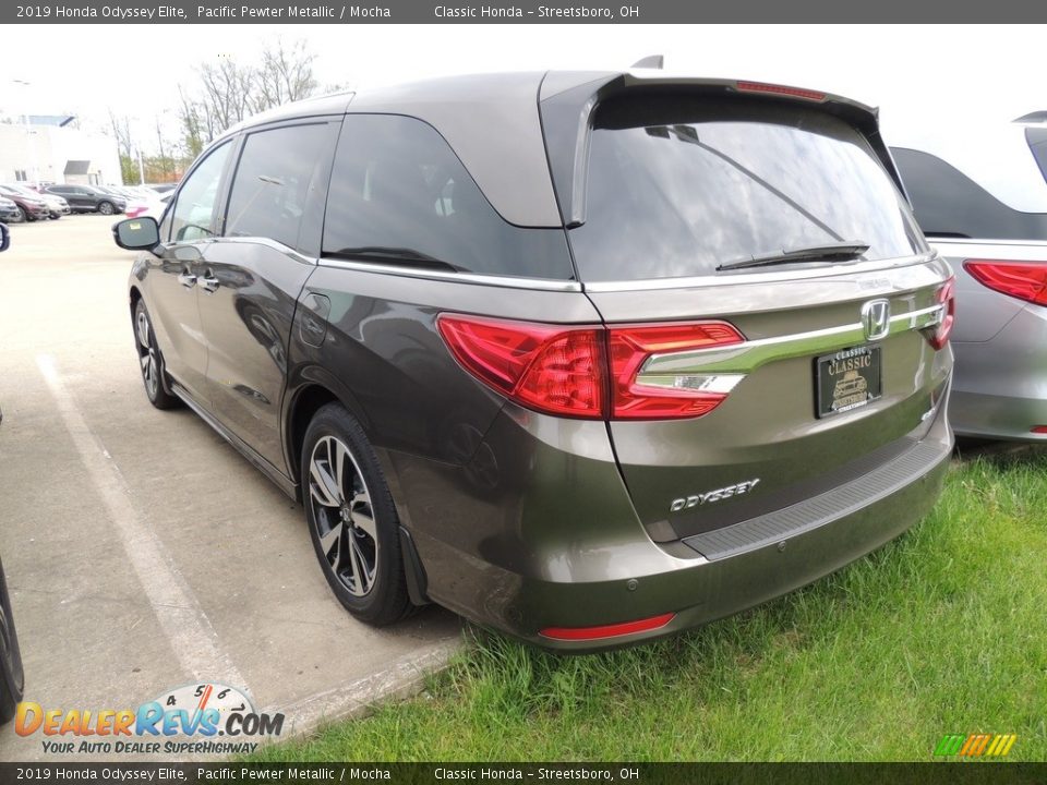 2019 Honda Odyssey Elite Pacific Pewter Metallic / Mocha Photo #5