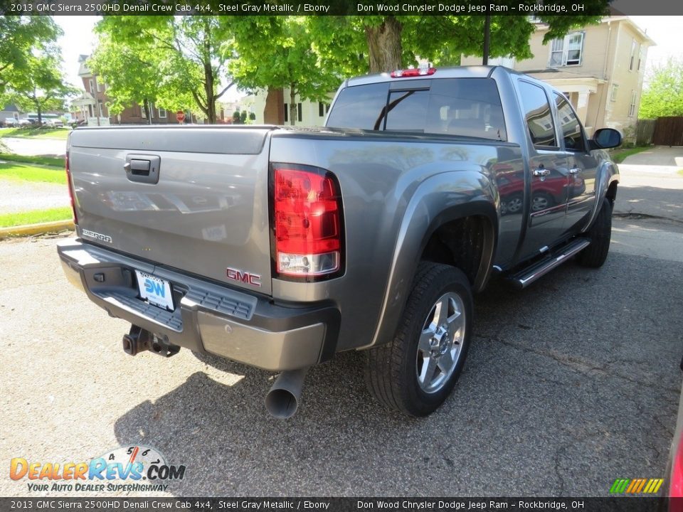 2013 GMC Sierra 2500HD Denali Crew Cab 4x4 Steel Gray Metallic / Ebony Photo #17