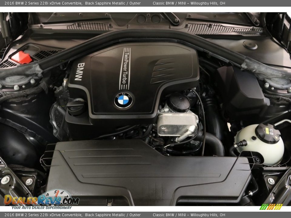 2016 BMW 2 Series 228i xDrive Convertible Black Sapphire Metallic / Oyster Photo #21