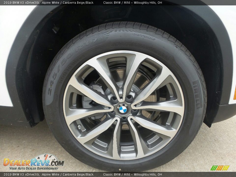 2019 BMW X3 xDrive30i Alpine White / Canberra Beige/Black Photo #2
