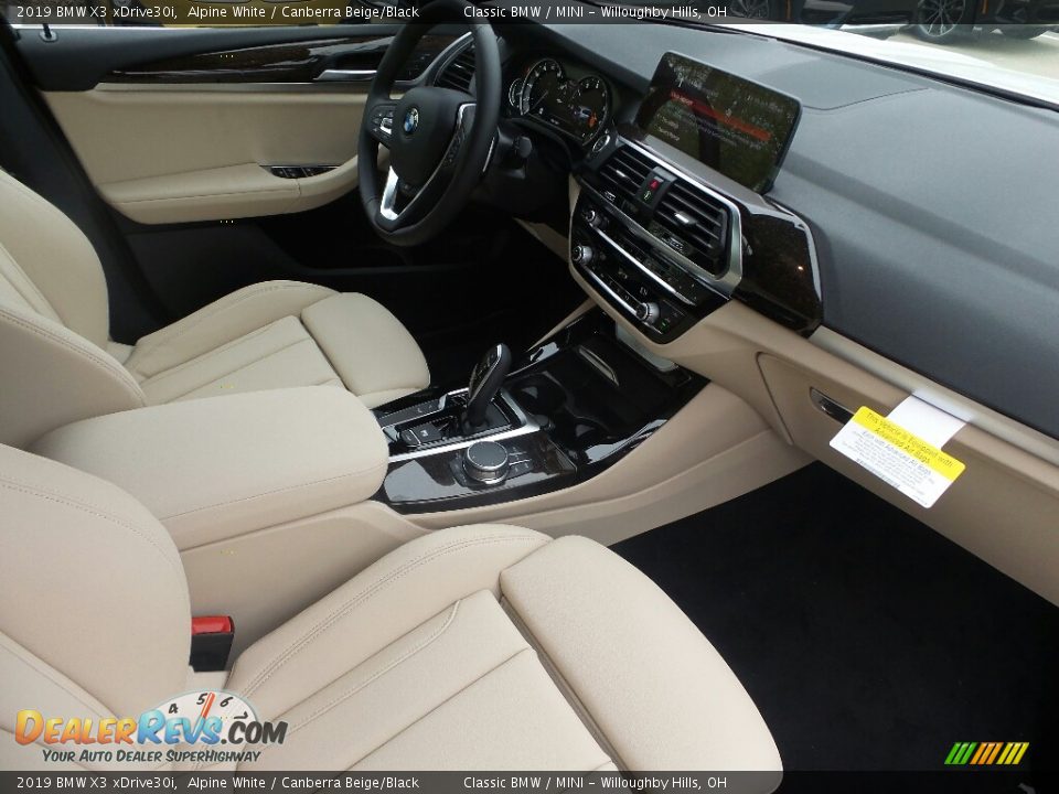 2019 BMW X3 xDrive30i Alpine White / Canberra Beige/Black Photo #3