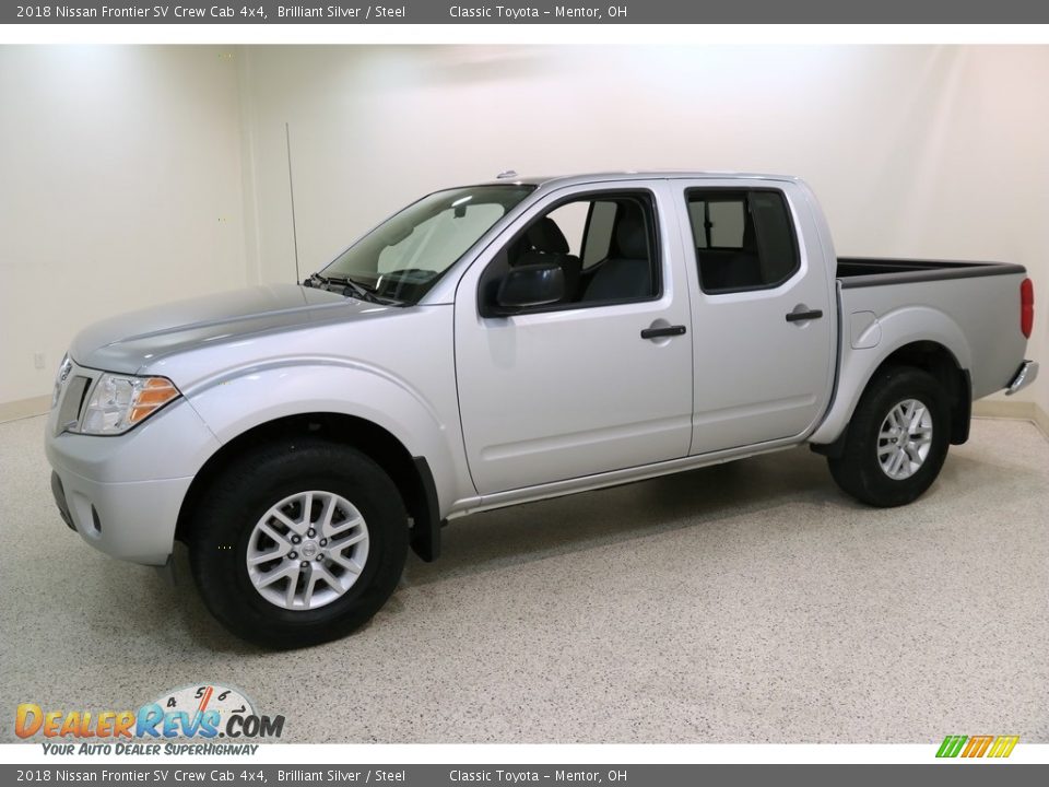 2018 Nissan Frontier SV Crew Cab 4x4 Brilliant Silver / Steel Photo #3