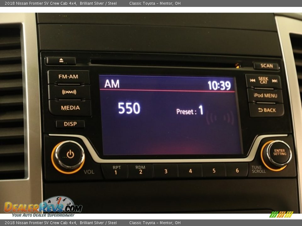 2018 Nissan Frontier SV Crew Cab 4x4 Brilliant Silver / Steel Photo #9