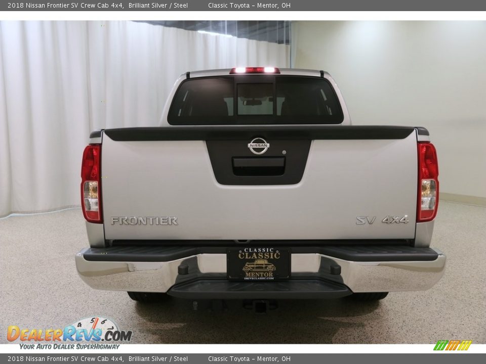 2018 Nissan Frontier SV Crew Cab 4x4 Brilliant Silver / Steel Photo #15