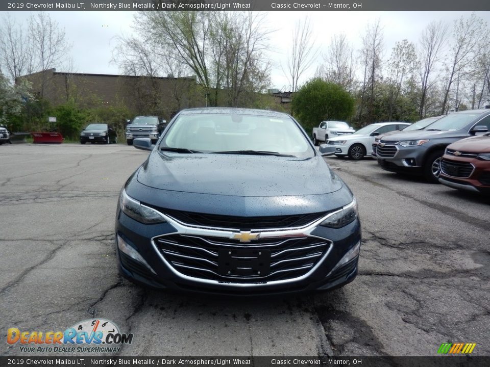 2019 Chevrolet Malibu LT Northsky Blue Metallic / Dark Atmosphere/Light Wheat Photo #2