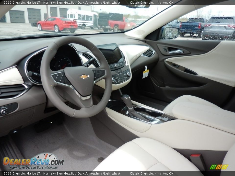 2019 Chevrolet Malibu LT Northsky Blue Metallic / Dark Atmosphere/Light Wheat Photo #6
