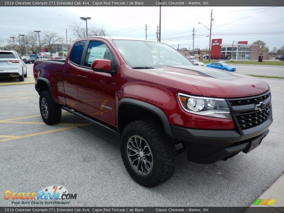 2019 Chevrolet Colorado Z71 Extended Cab 4x4 Cajun Red Tintcoat / Jet Black Photo #3