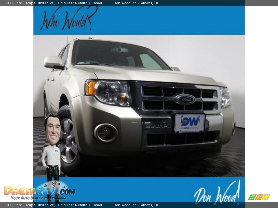 2012 Ford Escape Limited V6 Gold Leaf Metallic / Camel Photo #1