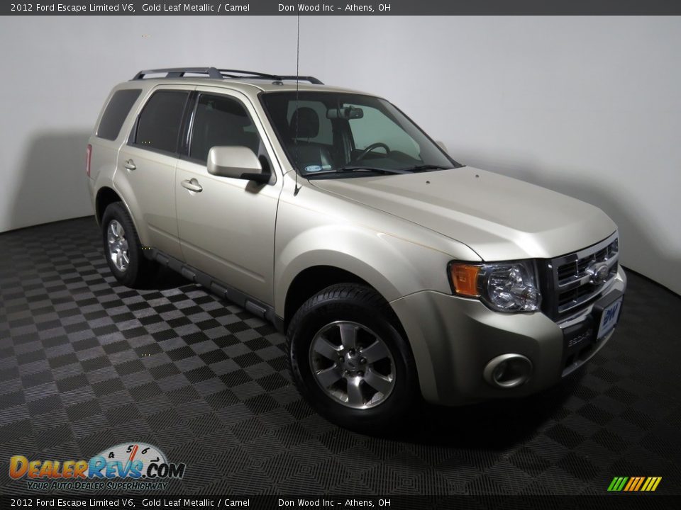 2012 Ford Escape Limited V6 Gold Leaf Metallic / Camel Photo #3