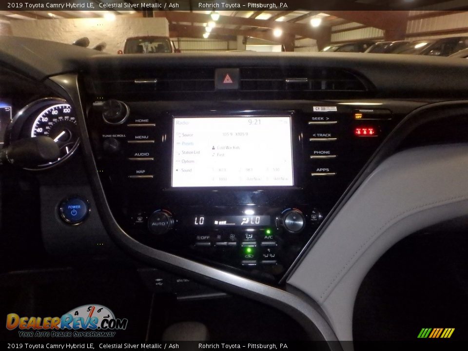 2019 Toyota Camry Hybrid LE Celestial Silver Metallic / Ash Photo #12