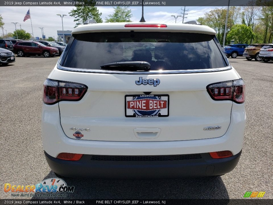 2019 Jeep Compass Latitude 4x4 White / Black Photo #5
