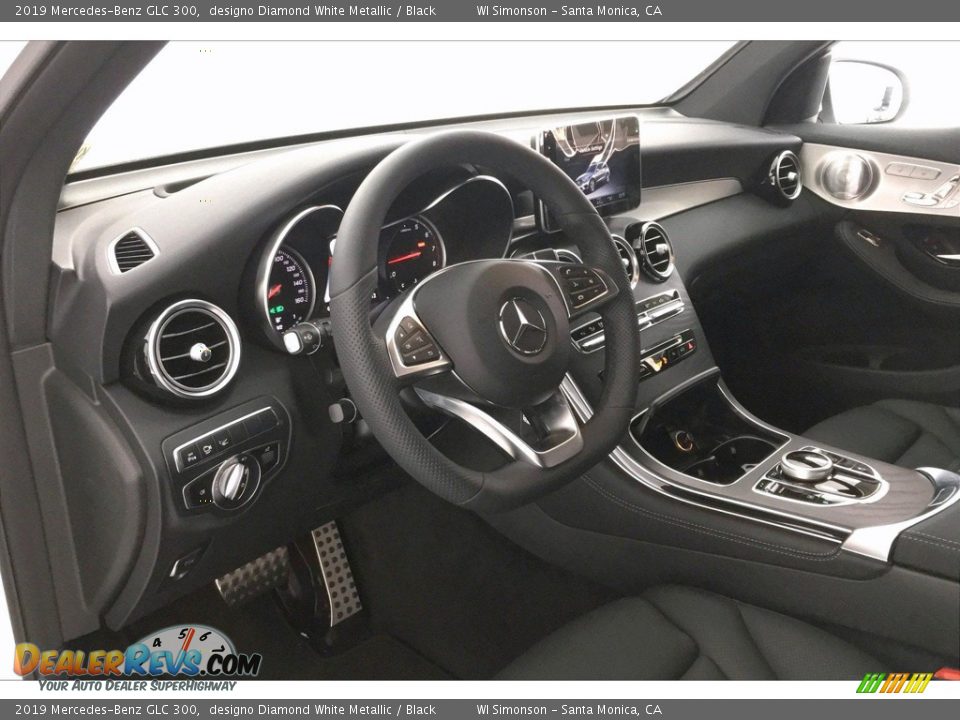 2019 Mercedes-Benz GLC 300 designo Diamond White Metallic / Black Photo #4