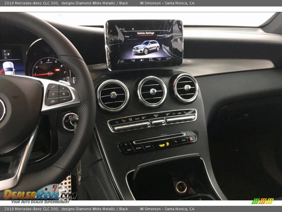 2019 Mercedes-Benz GLC 300 designo Diamond White Metallic / Black Photo #6