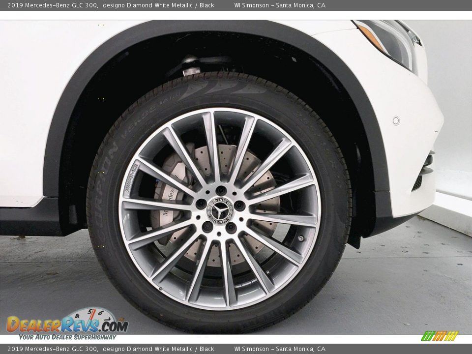 2019 Mercedes-Benz GLC 300 designo Diamond White Metallic / Black Photo #9