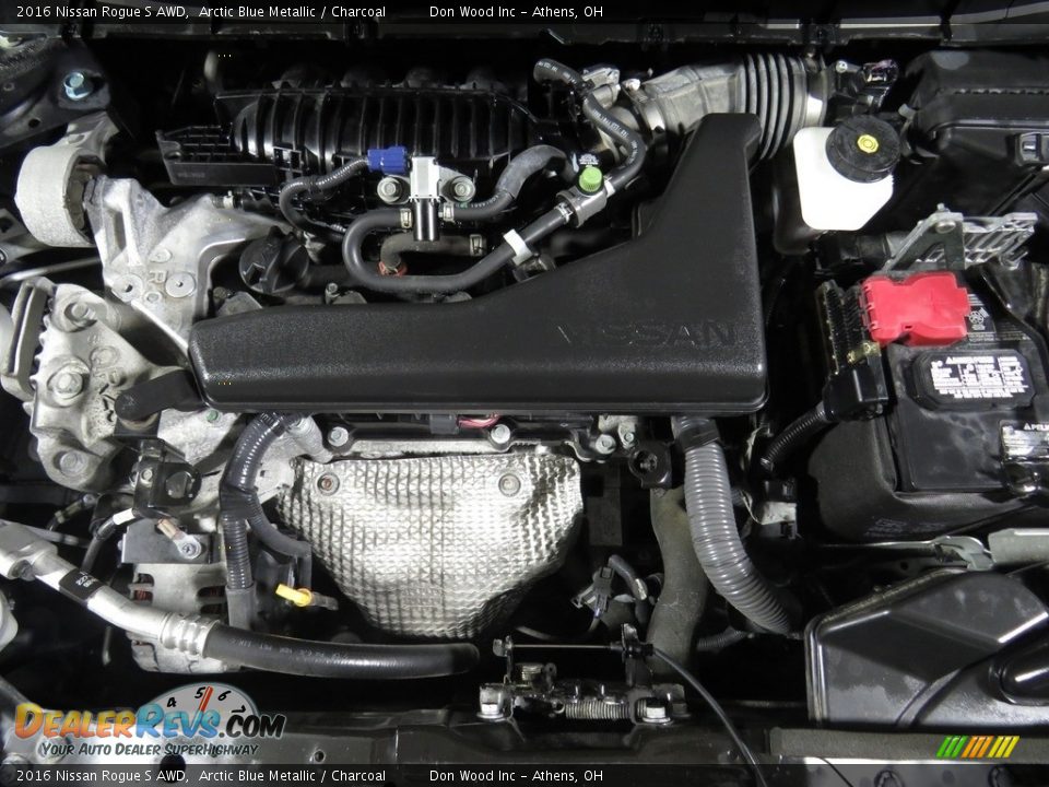 2016 Nissan Rogue S AWD Arctic Blue Metallic / Charcoal Photo #6
