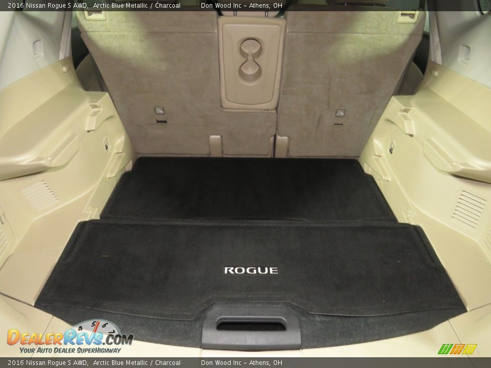 2016 Nissan Rogue S AWD Arctic Blue Metallic / Charcoal Photo #13