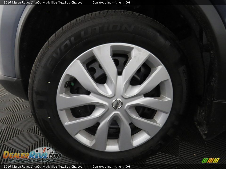 2016 Nissan Rogue S AWD Arctic Blue Metallic / Charcoal Photo #19
