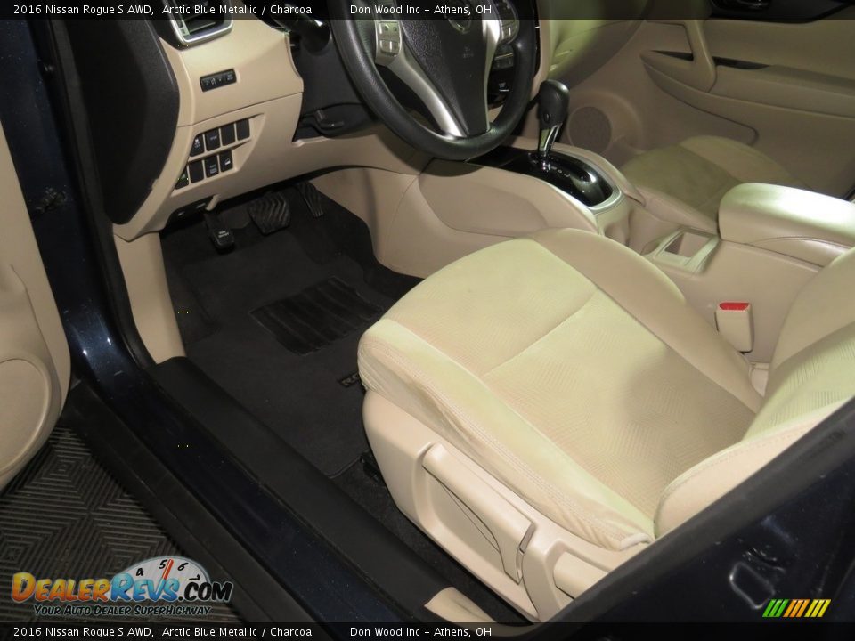 2016 Nissan Rogue S AWD Arctic Blue Metallic / Charcoal Photo #22