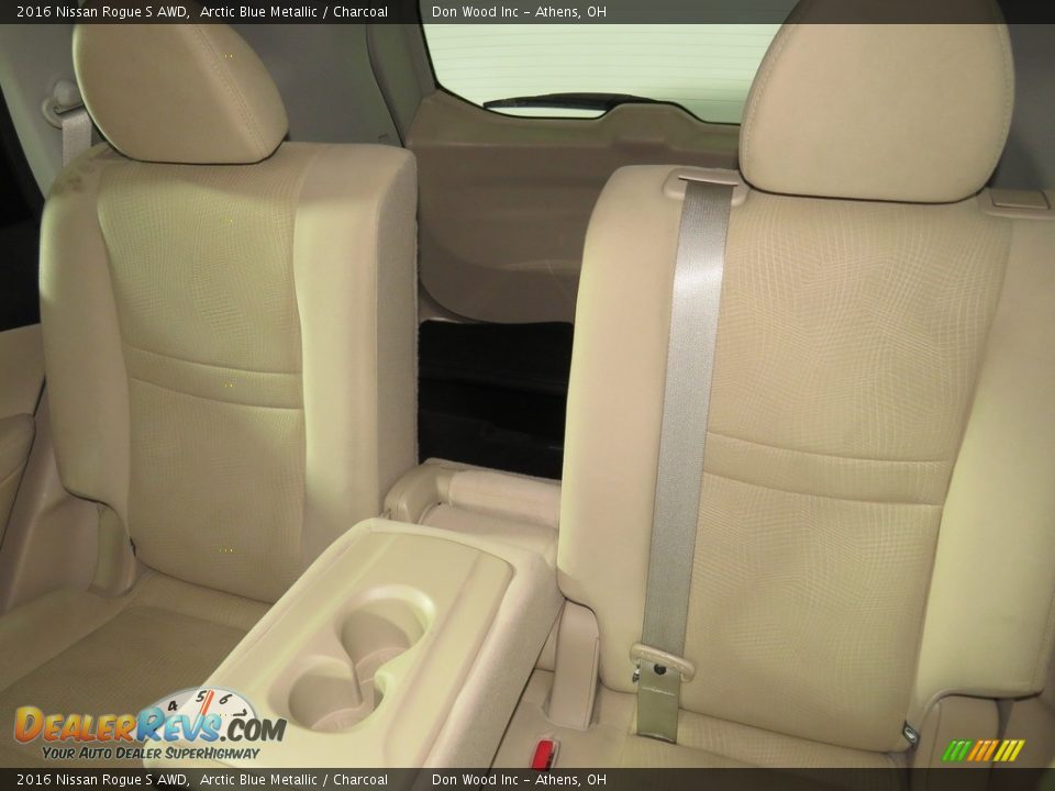 2016 Nissan Rogue S AWD Arctic Blue Metallic / Charcoal Photo #24