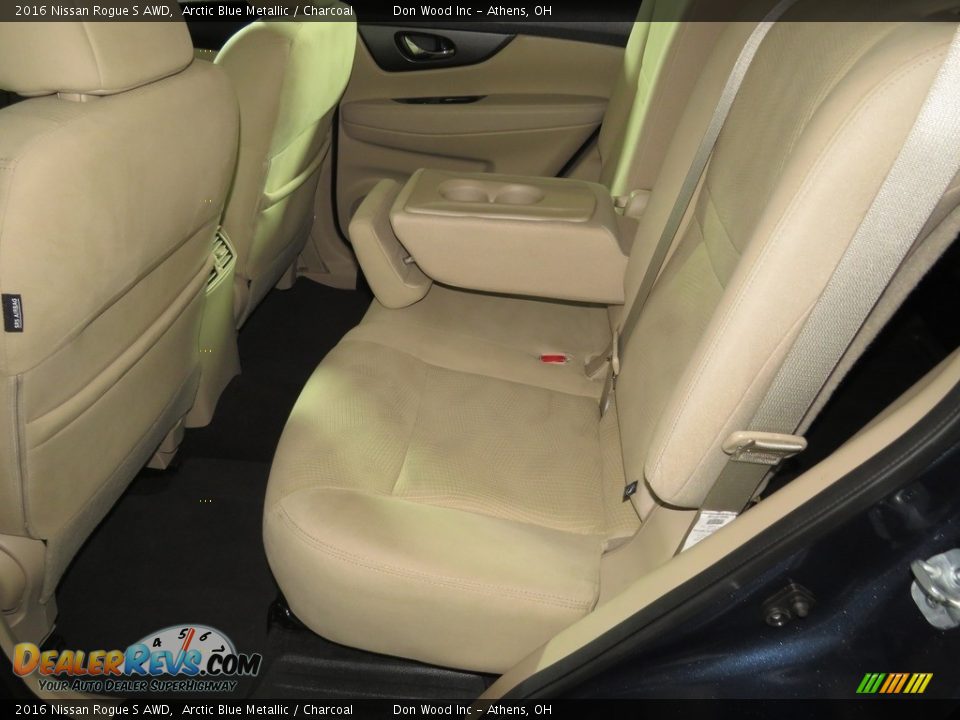 2016 Nissan Rogue S AWD Arctic Blue Metallic / Charcoal Photo #26